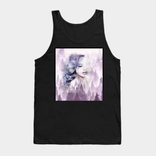 misty forest woman Tank Top